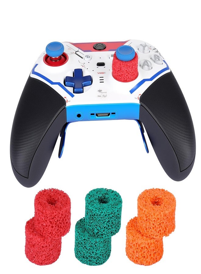 Epindon FPS Aim Assist Rings | Precision Motion Control for Victrix Pro BFG/Xbox Elite Series 2/1 Controllers (Green/Red/Orange; Made for Long Stick) 6-Pack - Image 1